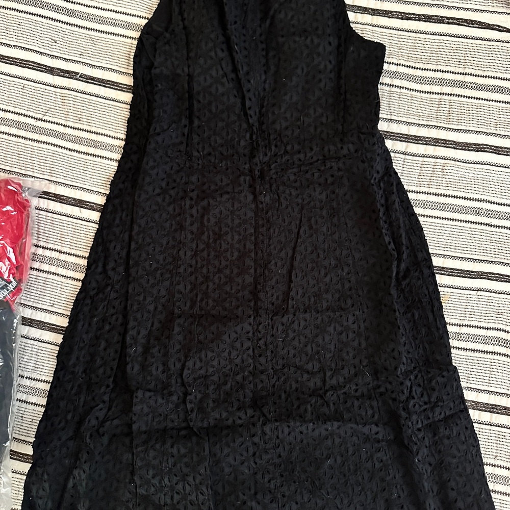 David Brooks Black Textured Dress
